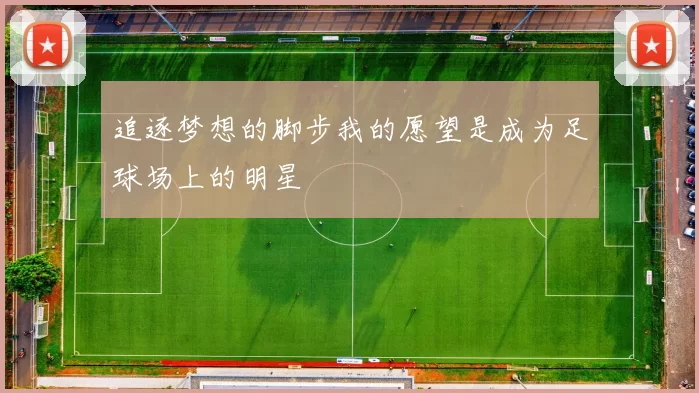 追逐梦想的脚步我的愿望是成为足球场上的明星